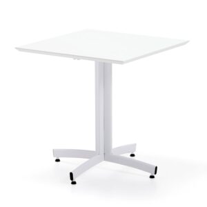 Klasyczny stół do kawiarni SANNA, 700x700x720 mm, biały