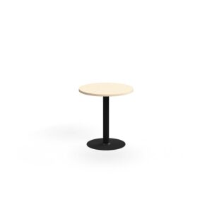 Stół VERTICUS, Ø700x720 mm, brzoza/czarny
