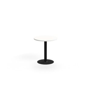 Stół VERTICUS, Ø700x720 mm, biały/czarny