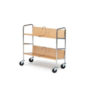Wózek na segregatory, 800x340x840 mm, dąb