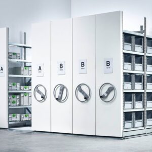 System kompaktowych regałów do archiwum TRANSFORM, 3200x2510 mm