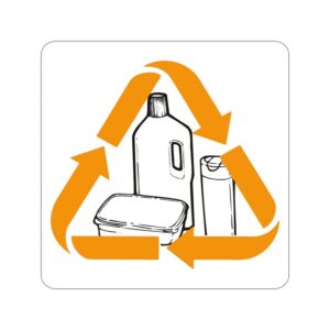 Naklejki na pojemniki - Twarty plastik