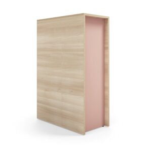 Wielopoziomowy moduł sceniczny TOGETHER, 1200x800x400 mm, jesion, ciemnoróżowy