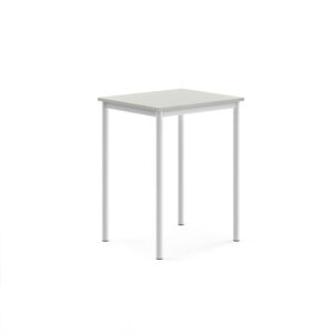 Stół BORÅS, 700x600x900 mm, laminat szary, biały