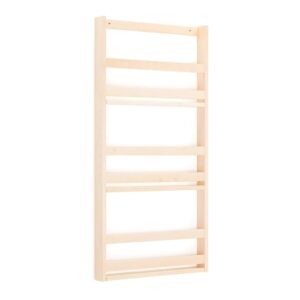 Ścienny stojak na prasę, 600x70x1200 mm, brzoza