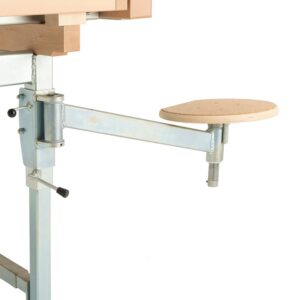 Wiszący stołek do stołu stolarskiego, siedzisko z korka