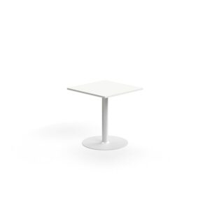 Stół ALVA, 700x700x720 mm, laminat wysokociśnieniowy, biały