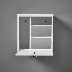 Szafka lekarska CURE, 1 drzwi, zamek elektroniczny, 400x380x285 mm