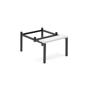 Nóżki do szaf z ławeczką, 410x600x830 mm, szary