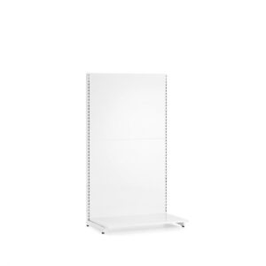 Regał sklepowy MARKET, ścienny, moduł podstawowy, 1588x900x550 mm, biały