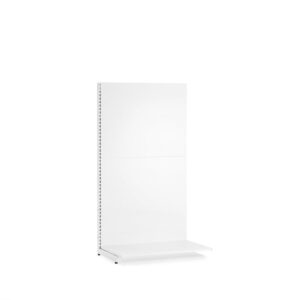 Regał sklepowy MARKET, ścienny, moduł dodatkowy, 1588x900x550 mm, biały