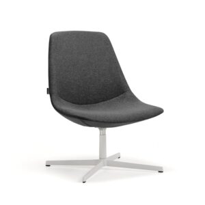 Fotel LANGLEY, biały/antracyt