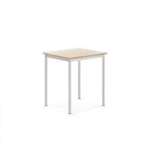 Stół BORÅS, 700x600x760 mm, brzoza laminat, biały
