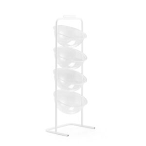 Stojak na kosze, z 4 plastikowymi kopułami