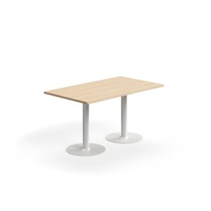 Stół VERTICUS, 1400x800x720 mm, dąb/biały