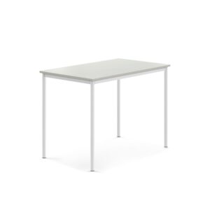 Stół BORÅS, 1200x800x900 mm, laminat szary, biały