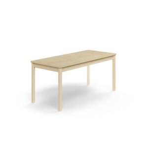 Stół DECIBEL, 1600x700x720 mm, dźwiękochłonne linoleum, brzoza/beżowy