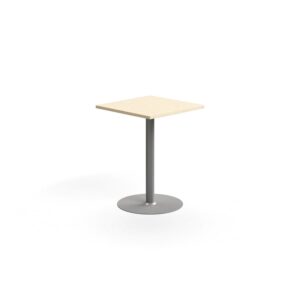 Stół barowy VERTICUS, 700x700x900 mm, brzoza/srebrny