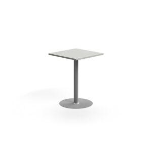 Stół barowy VERTICUS, 700x700x900 mm, jasnoszary/srebrny