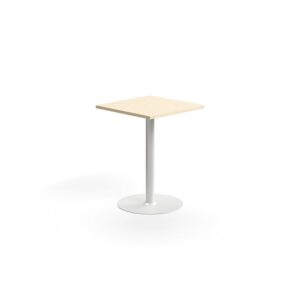 Stół barowy VERTICUS, 700x700x900 mm, brzoza/biały