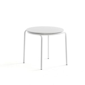 Stolik kawowy ASHLEY, Ø570 x 470 mm, biały, biały