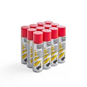 Farba w sprayu do znakowania, 12 szt., 500 ml, czerwony