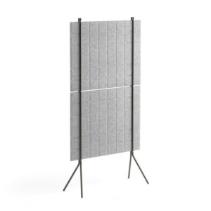 Ścianka podłogowa SPLIT, 800x1500 mm, jasnoszary