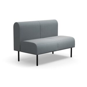 Sofa modułowa VARIETY, 2-osobowa, tkanina Pod CS, srebrnoszary