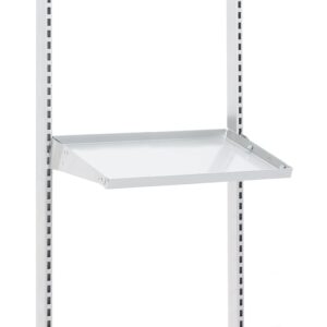 Pochyła półka stalowa do stołu MOTION, 645x300 mm