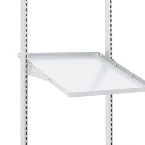 Pochyła półka stalowa do stołu MOTION, 645x600 mm