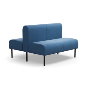 Sofa modułowa VARIETY, 2-osobowa, podwójna, tkanina Pod CS, niebieski