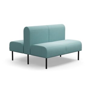 Sofa modułowa VARIETY, 2-osobowa, podwójna, tkanina Pod CS, turkusowy