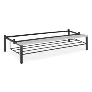 Nóżki do szaf z ławeczką i półką na obuwie, 410x1200x830 mm, szary, czarny