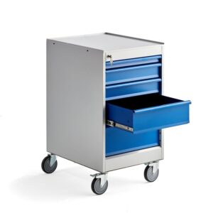 Mobilny kontenerek warsztatowy SOLID, 5 szuflad, 960x535x670 mm