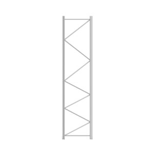 Rama regału paletowego ULTIMATE, 4500x1100 mm, 12500 kg