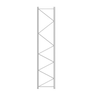 Rama regału paletowego ULTIMATE, 5000x1100 mm, 12500 kg