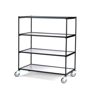 Wózek LINER, z półkami, 4 półki, 1250x640x1250 mm