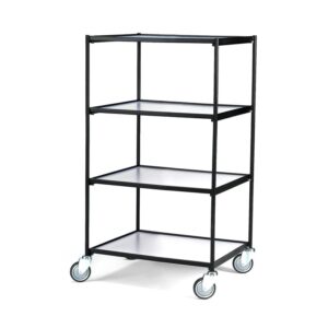Wózek LINER, z półkami, 4 półki, 850x640x1460 mm