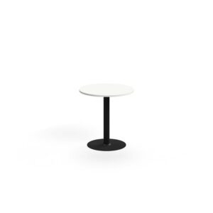 Stół ALVA, Ø700x720 mm, laminat wysokociśnieniowy, czarny/biały