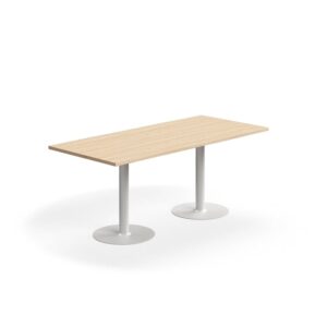 Stół VERTICUS, 1800x800x720 mm, dąb/biały