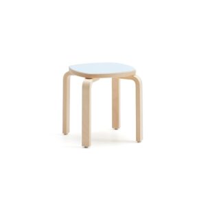 Stołek dziecięcy VIDE, laminat niebieski, W 350 mm