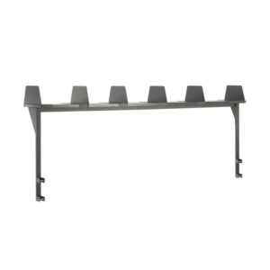Półka górna CARGO, 2400x300 mm, 6 przegródek, szary