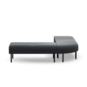 Ławka narożna VARIETY, na zewnątrz, tkanina Pod CS, antracyt