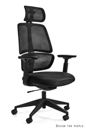 ERGO (ZM-716A) - SIATKA/TKANINA CZARNA Unique