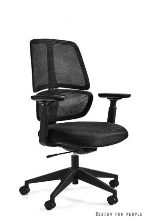 ERGO (ZM-716B) - SIATKA/TKANINA CZARNA Unique