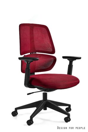 ERGO (ZM-716B) - SIATKA/TKANINA CZERWONA Unique